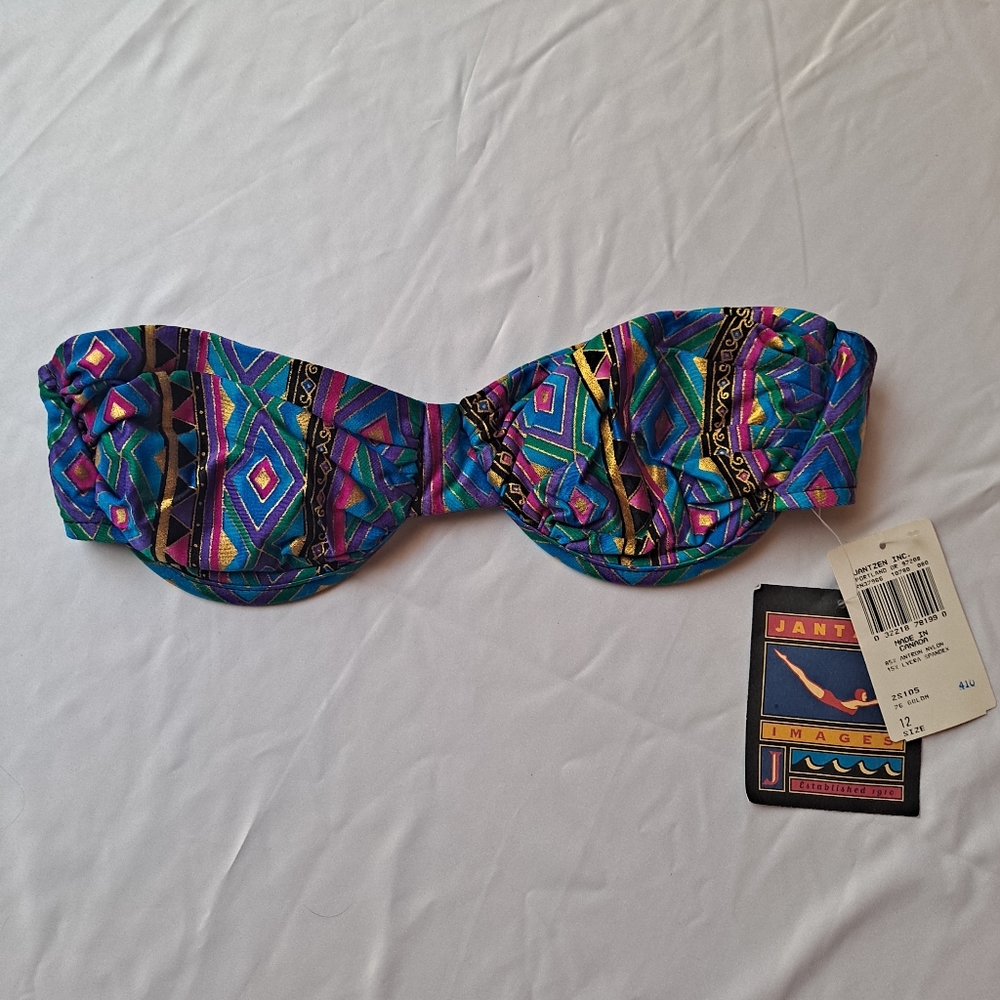 NWT Vintage Jantzen Swim Bandeau